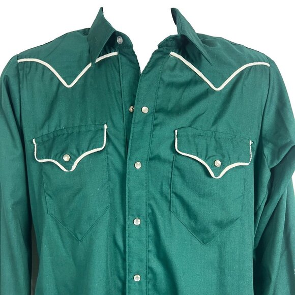 Rockmount Ranchwear Mens Western Snap Shirt size Medium 15 1/2 44x32 Cowboy - Picture 5 of 8